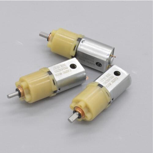 High Torque Carbon Brush Micro Motor Slow Speed 130 Planetary Gear Motor DC12V 60RPM Metal Gearbox Planetary Reduction DC Motors
