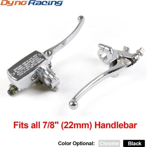 Motorcycle 7/8" 22MM Handlebar Master Cylinder Hydraulic Brake Control With Clutch Lever