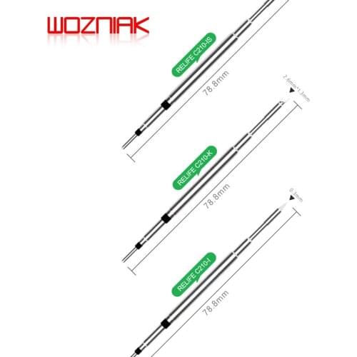 RELIFE RL-C210 Series Soldering Iron Tips Welding Iron Handle Equal quality Soldering Station Welding for JBC High Grade A