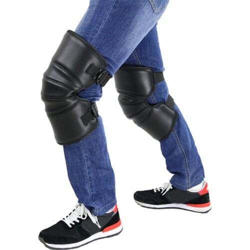 2021 New Motorcycle Warm Kneepad Motorbike Riding Knee Pads Windproof coldproof Winter Outdoor Knee Protective Guard PU Leather