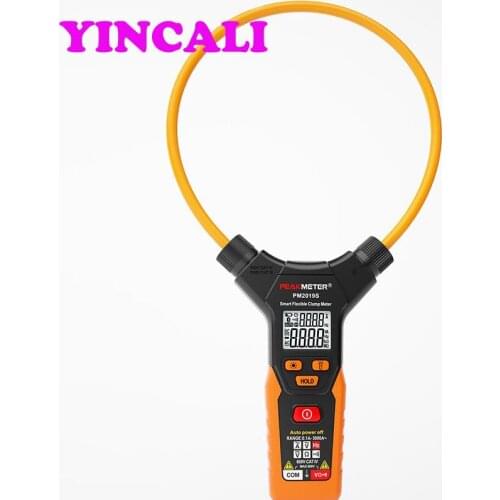 Newly PM2019S Smart AC Digital Flexible Clamp Meter Multimeter Handheld Voltage Current Resistance Frequency Electrical Detector