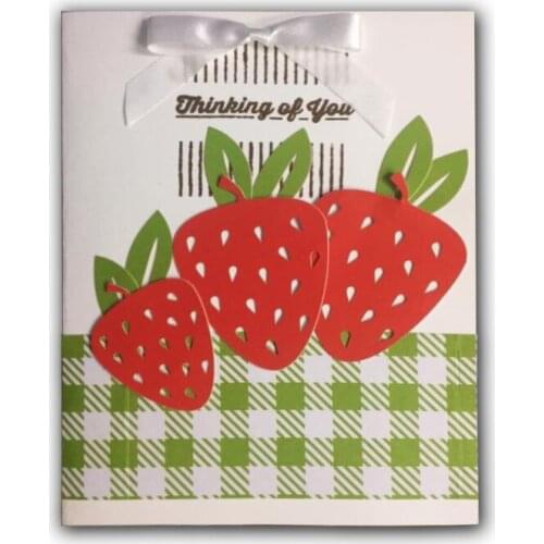 New strawberry Carbon steel Cutting Dies Stencil Craft for DIY Creative Scrapbook Cut Stamps Dies Embossing Paper Handcraft
