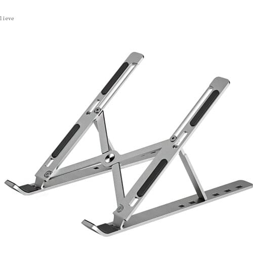 Portable Laptop Stand Aluminium Foldable Notebook Support Laptop Base Macbook Pro Holder Adjustable Bracket Computer Accessories
