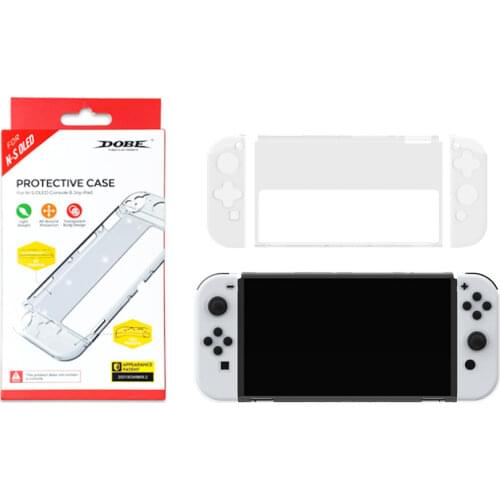 Full Transparent Housing Protective Shell Storage Case Set for Nintendo Switch OLED Console Cover Game Accessories