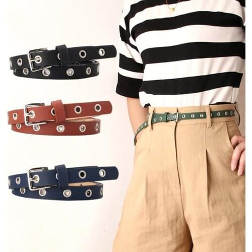 Fashion Punk Harajuku Belt Women For Jeans Luxury Casual Adjustable Buckle Belt Ladies PU Leather Vintage Waist ceinture PJ081