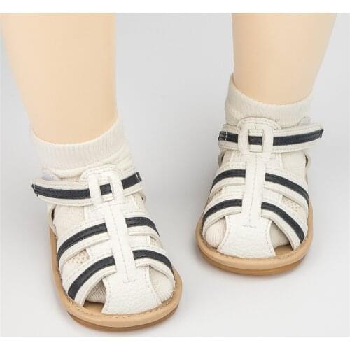 Newborn Baby Shoes Boys Girls Splicing Color Sandals Soft Rubber Sole Non-slip First Walking Shoes Toddler Summer Casual Sandals