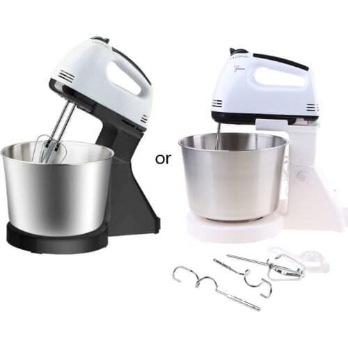 EU Plug Electric Food Mixer 7 Speeds Adjustable Dough Blender Egg Beater Cream Automatic Mixing Desktop Whisk for Home Kitchen