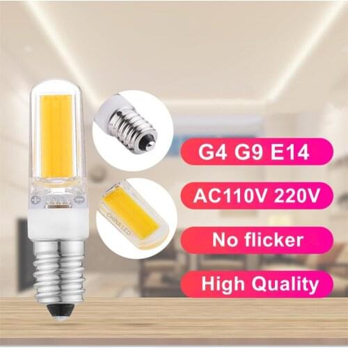 LED G4 G9 E14 Bulb Dimmable 9W AC220V 110V Lampadas COB LED Light Lamp Bombillas Luz Warm Cool WhiteReplace 60W Halogen Lamp