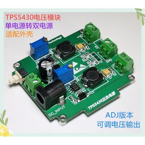 TPS5430 Module Adjustable Positive and Negative Power Supply 5V12V Switching Voltage Stabilized Single Power Supply to Dual Powe