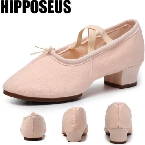 Dance-Shoes Latin Dance Shoes For Women Ladies Girls Tango Teachers Dancing Shoes Salsa Practise Ballet Shoes SlippersHipposeus