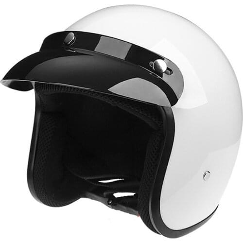 Matte casco moto vintage motorcycle helmet jet capacetes de motociclista vespa cascos para moto cafe racer open face shine