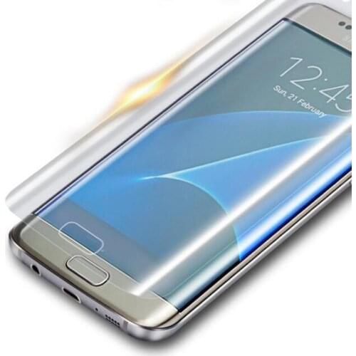 10PCS Protective Film On Galaxy S6 S9 S8 S7 Edge Plus Soft Screen film guard 3D Full Curved 9S 8S S 8 9 7 6 S9 Plus (Not Glass)