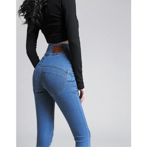 Plus Size Jeans Female Denim Pants Black Womens Jeans Woman Donna Stretch Bottoms Feminino Skinny Pants for Women Trousers