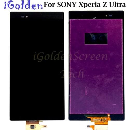 100% Test LCD For SONY Xperia Z Ultra Display Touch Screen Digitizer For SONY Xperia Z Ultra Display with Frame XL39h XL39 C6833