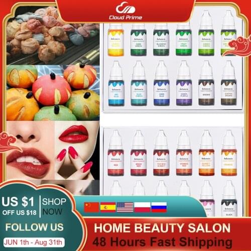 12pc 10ml Liquid Pigment Semi Permanent Makeup Eyebrow Ink Lips Eye Line Tattoo Color Microblading Pigment DIY Manual Food Grade