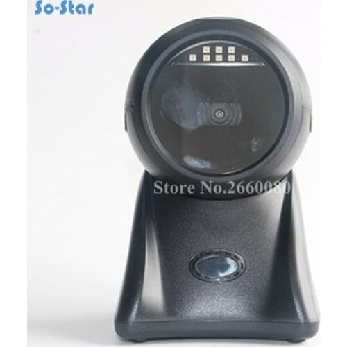 1D and 2D Barcode Scanner Platform USB Hands Free Barcode Scanning Platform Barcode Reader for Supermarket POS