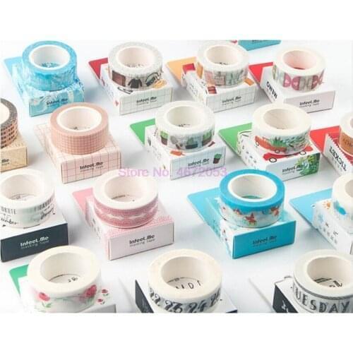 200pcs 1.5CM Traveller Series Washi Tape Adhesive Tape DIY Scrapbooking Sticker Label Masking Tape Student Stationery Gift