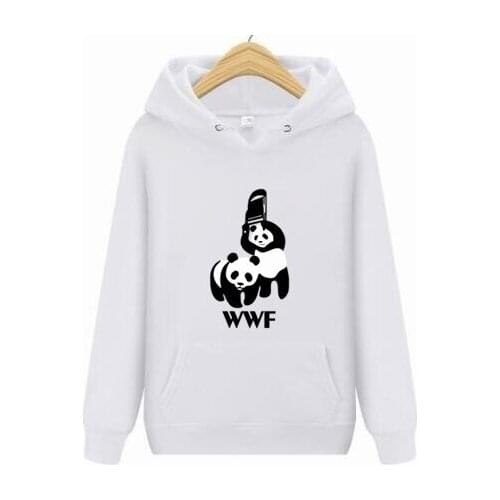 2021 new Hoodies S-4XL Men WWF Panda MMA Cute Anime Cartoon Mens Hoodie Long Sleeve Mans Jacket Sweatshirt Skate Coat