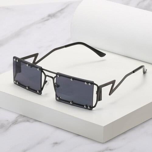 2021 Square Sunglasses Mens Accessories Fashion Vintage Sunglasses Women Rapper Driving Shades Gift Eyewear Gafas De Sol