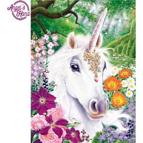 3d DIY Diamond Mosaic Animal Series Full Square Resin Crystal Wall Art 5d diy Diamond Painting Unicorn Picture of Rhinestone