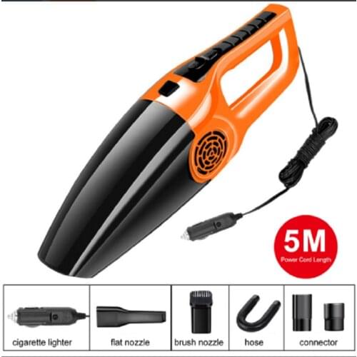 Vehicle Mounted Vacuum Cleaner 12V Wired High Power 120W Automobile Powerful Dry Wet Household Vehicle Vacuum Cleaner