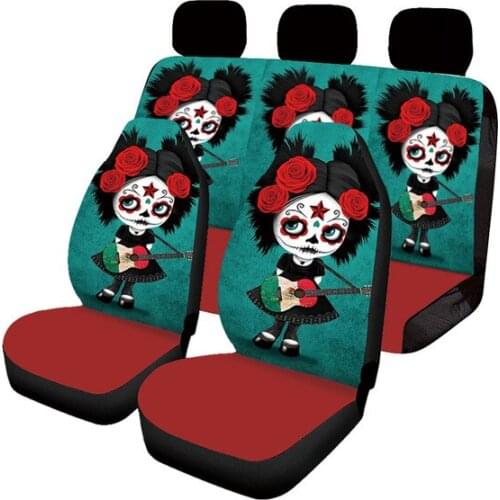 Aimaao Car Seat Covers Girl Beautiful Zombie Auto Accessories Protectors Car Decor Universal Fit for Car Truck SUV For Kia