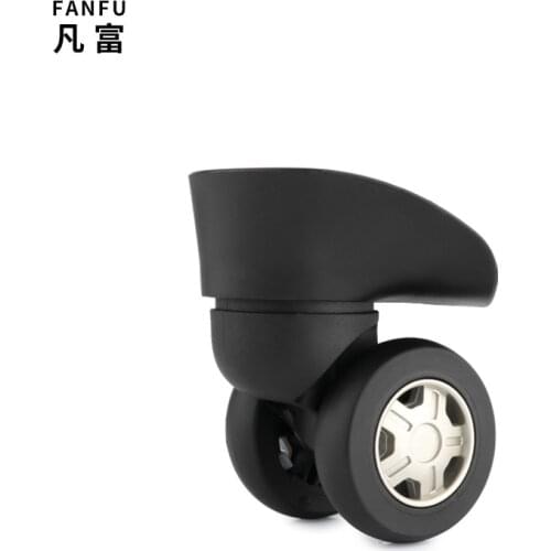 Suitcase 360-degree universal rotating wheel accessories replacement lever suitcase casters accessories luggage black wheels