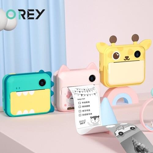 Childrens Instantane Camera Toys For Girls Kids Video Photo Digital Camera Instant Print Camera Christmas Present Birthday Gift
