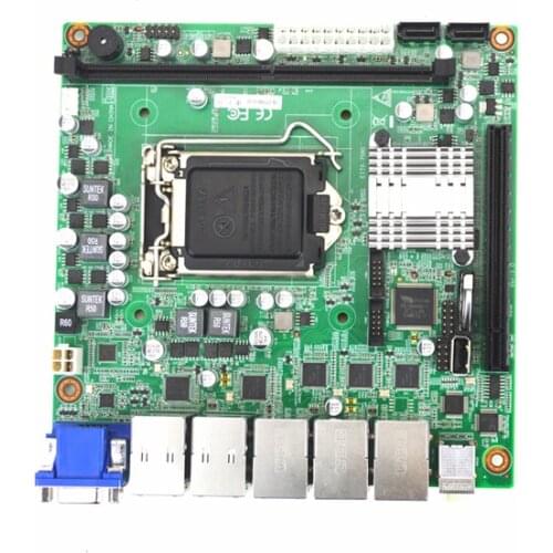 EITX-7580 Industrial Motherboard ddr4 6/7th Gen Intel LGA1151 5*LAN 4*USB3.0 8*USB2.0 MINIPCIE PCIE
