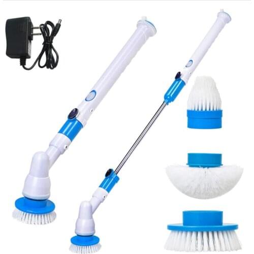 Electric Cleaning Brush Turbo Scrub Electric Adjustable Waterproof Cleaner Wireless Clean Bathroom Kitchen Cleaning Tools Set