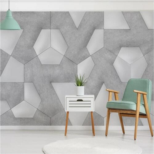 European 3D Modern Geometric Background Wallpapers for Living Room Bedroom Study Decoration Mural Wallpaper Papel De Parede 3d