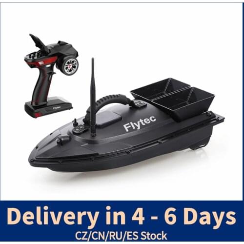 Flytec V500 RC Bait Boat Fishing Boat RC Boat 1.5kg Loading 500M Remote Control Double Motor Night Light RC Fish Finder