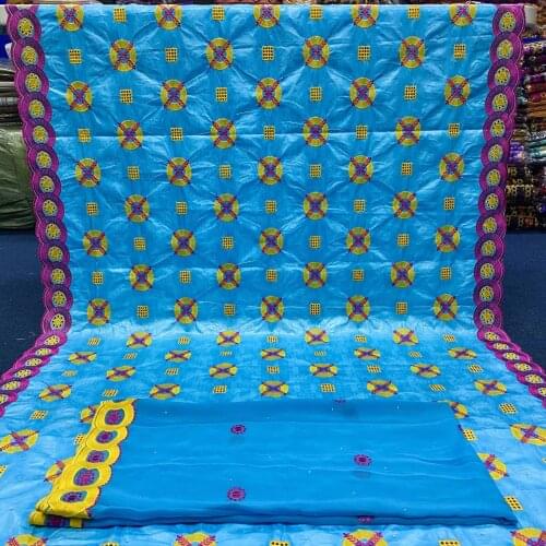 Hot Sale African Bazin Riche Lace Fabric Hot Sela Basin Riche Fabric Embroidered Bazin Brode Fabric Nigerian Lace Fabric 7yards