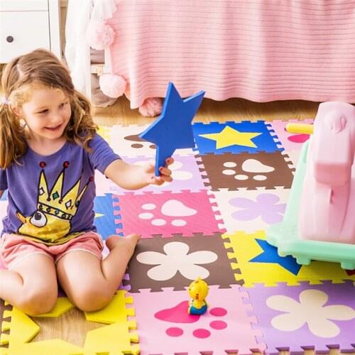 JCC Splice Patterns EVA Foam Puzzle Play Mat /kids Rugs carpet Interlocking Exercise Floor for children Tiles 30*30*1cm