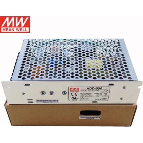 MEAN WELL ADD-55A 50W Switching Power Supply 13.8V 5V 13.4V DC 2.5A 3A 0.23A Battery Charger UPS Function