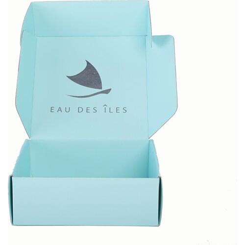 Fancy blue durable packaging printing kraft sweet candy corrugated cardboard gift paper box