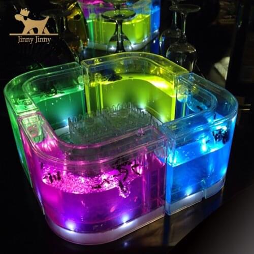 Ant Farm - Insect Terrarium for Live Ants，LED Watch Ants Dig Their Own Ant House Tunnels - Ants Colony Toy with Nutrient Rich Ge