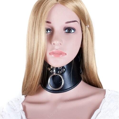 Soft PU Leather Fetish Sex Adult Collars For Lovers Sexy Collar Ring Slave Sex Collar Adult Games Toy Sex Product for Women Men