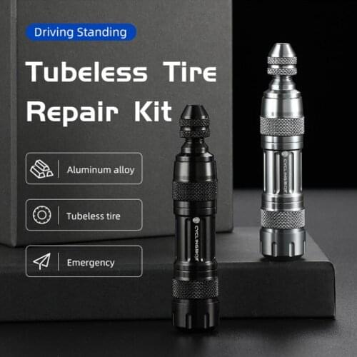MTB/Road Bicycle Aluminum alloy Tire Repair Kits Set Portable Bike Combination Vacuum Tire Strip Repair Tool
