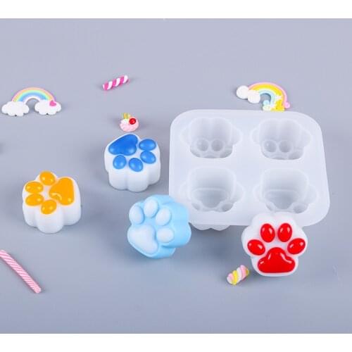 NOT AS LONG diy glue mold 3 cute and interesting cats claw frosted mirror integrated silicone mold handmade home accessories