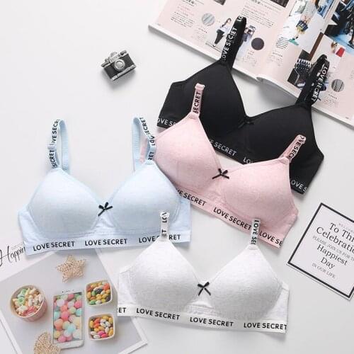 Teen girl underwear teenager girls training bras kids lingerie young puberty girl underwear child small bra teenage tops clothes