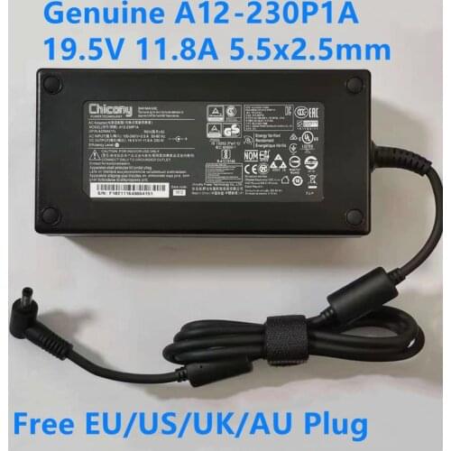 Genuine Chicony A12-230P1A A17-230P1A 19.5V 11.8A 230W AC Adapter For MSI GS65 GS75 P65 9SG CLEVO P671HS-G FSP230-AJAN3 Charger