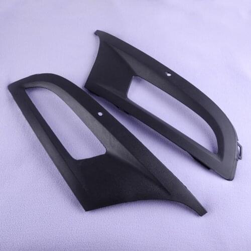 DWCX 1 Pair Front Bumper Lower Side Fog Light Surround Grille Cover Fit for VW Polo 6R MK5 2009 2010 2011 2012 2013 2014 2015