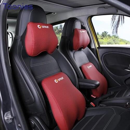Car Memory Foam Headrest Protects Neck Cushion For Mercedes Smart 450 451 453 Fortwo Forfour Car Styling Interior Accessories