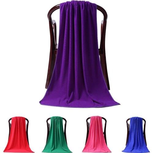 New 1PC 80x180cm Large Absorbent Microfiber Drying Beach Swim Sport Bath Towel Sheet Home Textile