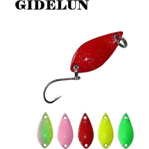 2.9cm 5g trout spoon fishing lure 100pcs/lot single hook swimbait pesca fishing tackle free shipping