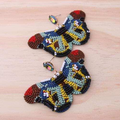 Zouchunfu Boho Oorbellen Multilayer Pendant Handmade Butterfly Earrings for Women Fashion New Earring Christmas Gifts Wholesale