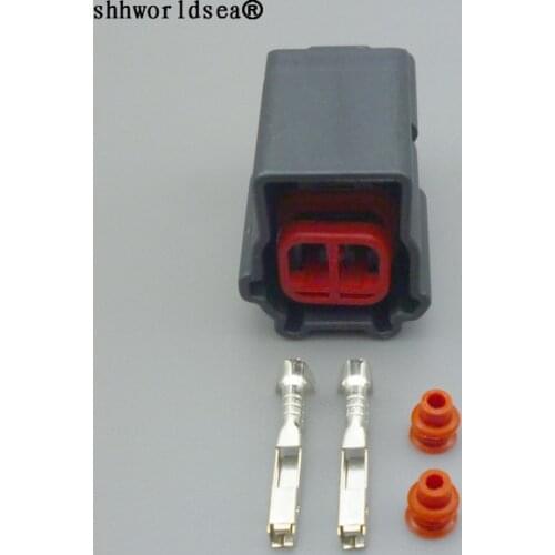 Shhworldsea 2pin 1.5mm for Ford 3U2Z-14S411-EKB Waterproof Auto Air temp sensors connector EPC E-4995