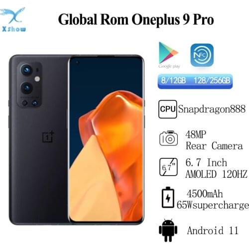 OnePlus 9 Pro 5G Smartphone Snapdragon 888 8GB 128GB 6.7" 4500mAh 120Hz Hasselblad Camera NFC Cell phones
