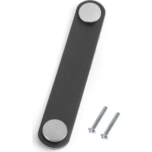 Modern Cabinet Handle Soft PU Handmade Leather Dresser Drawer Door Knobs Pull Furniture Hardware Cabinet Handle